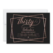 Modern faux roos Gold script zwart 30