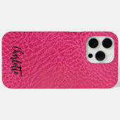 Modern Faux roze leer Case-Mate iPhone Case (Achterkant (horizontaal))