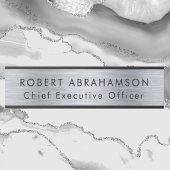 Modern Faux Silver Kantoor deurborden teken Deurbordje