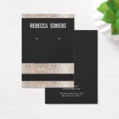 Modern Faux Silver Sequin Earring-beeldscherm Visitekaartjes (Bureau)