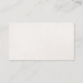 Modern Faux Silver Stripe op Linen Visitekaartje (Achterkant)