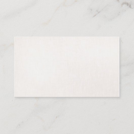 Modern Faux Silver Stripe op Linen Visitekaartje (Achterkant)