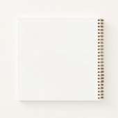 Modern Faux-Textured Ivory Elegant Guest Book Notitieboek (Achterkant)