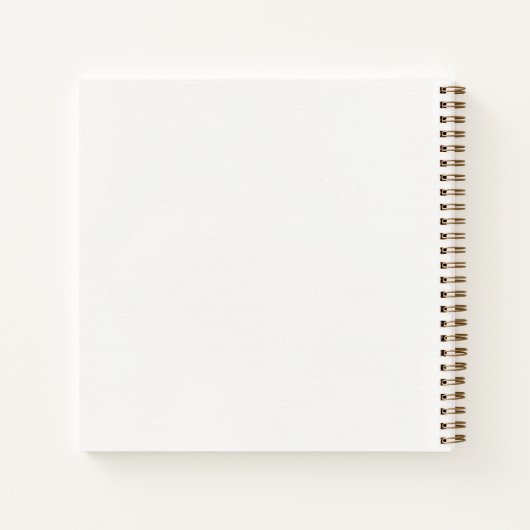 Modern Faux-Textured Ivory Elegant Guest Book Notitieboek (Achterkant)
