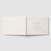 Modern faux-textured Pink Paper Elegant Wedding Gastenboek (Volledig)