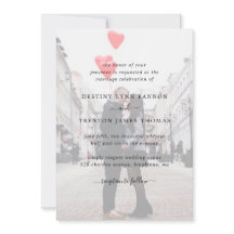 Modern Faux Vellum Photo All-in-One Weddenschap