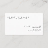 Modern Feather Waterverf Visitekaartje (Achterkant)