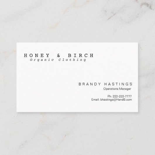 Modern Feather Waterverf Visitekaartje (Achterkant)