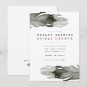 Modern Feather Waterverf Vrijgezellenfeest Kaart (Voorkant / Achterkant)