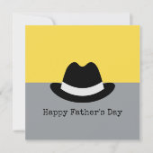 Modern Fedora Colorblock Vaderdag Kaart (Voorkant)
