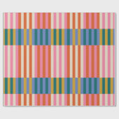 Modern feestelijk geruit inpakpapier (Vlak)