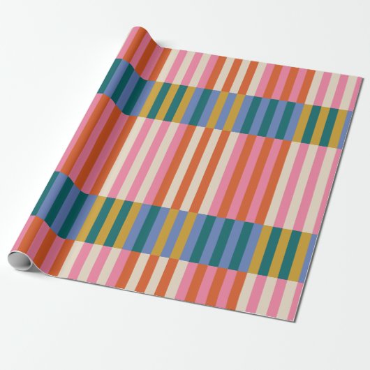 Modern feestelijk geruit inpakpapier (Uitgerold)