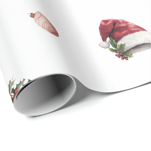 Modern feestelijk kerstfeest cadeaupapier (Rol Hoek)