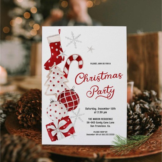 Modern feestelijk kerstfeest kaart