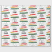 Modern feestelijk vrolijk kerstinpakpapier cadeaupapier (Vlak)