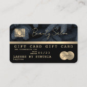 Modern Feestelijke Gouden Krediet Kaart Cadeaubon Visitekaartje (Voorkant)