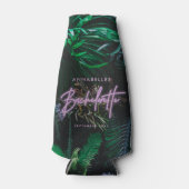 Modern felle paarse gordelneonbachelorette flesjeskoeler (Voorkant)