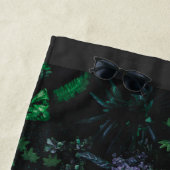 Modern felle paarse gordelneonbachelorette strandlaken (In situ)