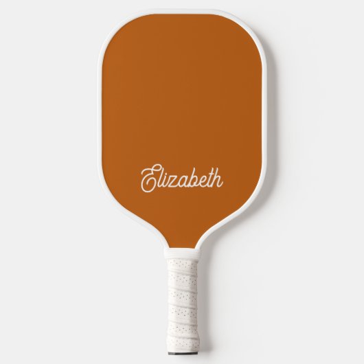 Modern Feminine Terracotta Script - Aangepaste naa Pickleball Paddle (Voorkant)