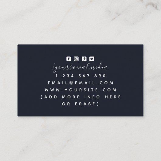 Modern Fencing Coach Instructor Fencer Red & Black Visitekaartje (Achterkant)