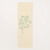 Modern Fern op Perzikflal Yogamat (Achterkant)