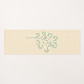 Modern Fern op Perzikflal Yogamat (Voorkant (horizontaal))