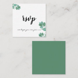 Modern Fern Trendy Elegant Calligraphy Botanical Informatiekaartje