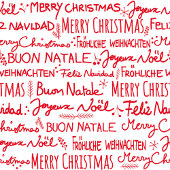 Modern festive Christmas lettering gift for her Fleece Deken