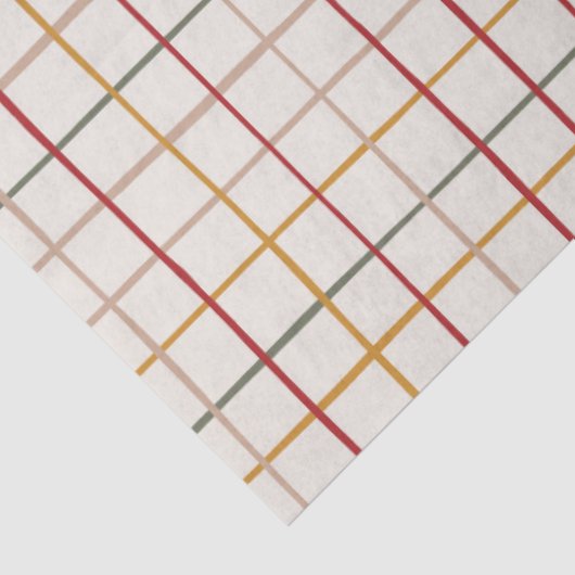 Modern Festive Colorful Grid  Tissuepapier (Detail)