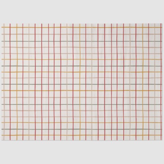 Modern Festive Colorful Grid Tissuepapier (Voorkant)