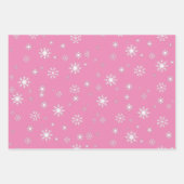 Modern Festive Funny Santa Face Pattern Inpakpapier Vel (Voorkant 3)