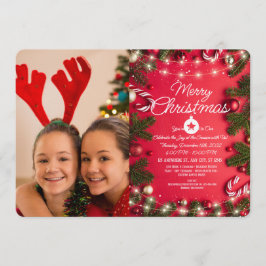 Modern Festive Holiday Greeting Kaart