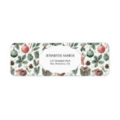Modern Festive Holiday Simple Rustic Boho Etiket (Voorkant)