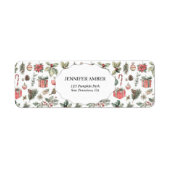 Modern Festive Holiday Simple Rustic Boho Etiket (Voorkant)