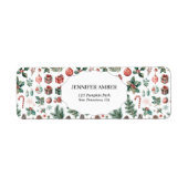 Modern Festive Holiday Simple Rustic Boho Etiket (Voorkant)