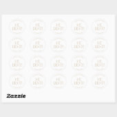 Modern Fete Gold Hij deed het Afstuderen Sticker (Vel)