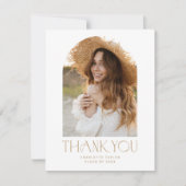 Modern Fete Gold Photo Arch Afstuderen Bedankkaart (Voorkant)