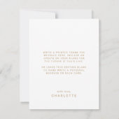 Modern Fete Gold Photo Arch Afstuderen Bedankkaart (Achterkant)