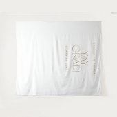 Modern Fete Gold Yay Afstudeerder Afstuderen foto  Wandkleed (Voorkant (horizontaal))