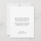 Modern Fete Zwart Goud Foto Arch Afstuderen Bedankkaart (Achterkant)