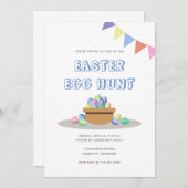 Modern Fiesta Easter Egg Hunt Kaart (Voorkant / Achterkant)