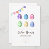 Modern Fiesta Easter Eggs Kaart (Voorkant / Achterkant)