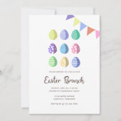 Modern Fiesta Easter Eggs Kaart (Voorkant)