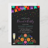 Modern Fiesta en Cactus Brunch en bubbly Kaart (Voorkant)