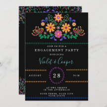 Modern Fiesta en Cactus Colorful Engagement Party