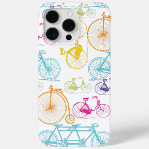 modern fietspatroon, helder kleurneonpatroon iPhone 15 pro max hoesje
