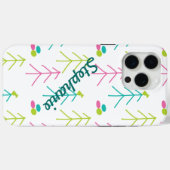 modern fietspatroon, helder kleurneonpatroon Case-Mate iPhone case (Achterkant (horizontaal))