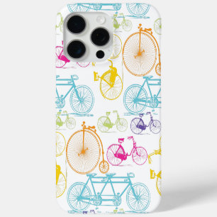 modern fietspatroon, helder kleurneonpatroon iPhone 15 pro max hoesje