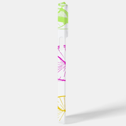  modern fietspatroon, helder kleurneonpatroon Case-Mate iPhone case (Achterkant / Rechts)