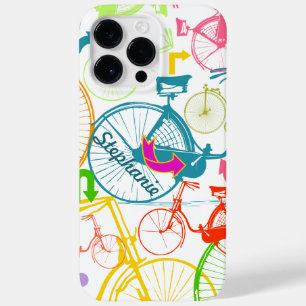  modern fietspatroon, helder kleurneonpatroon Case-Mate iPhone case